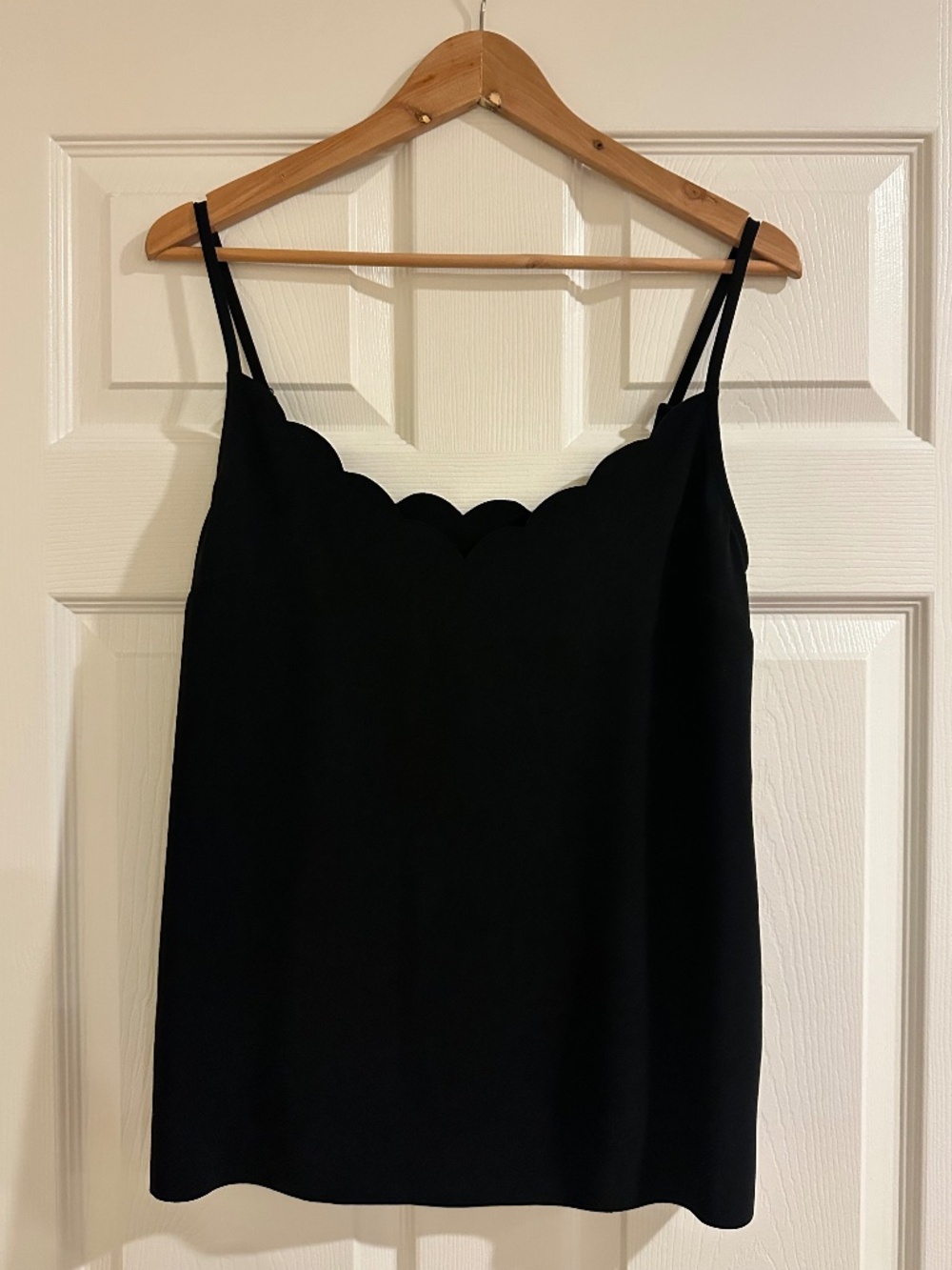 Black Ted Baker Scalloped Tank Top